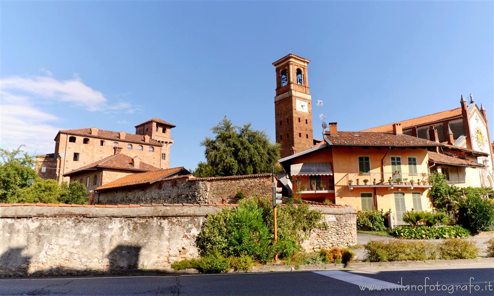 Sandigliano (Biella) - Vista sul centro storico del paese